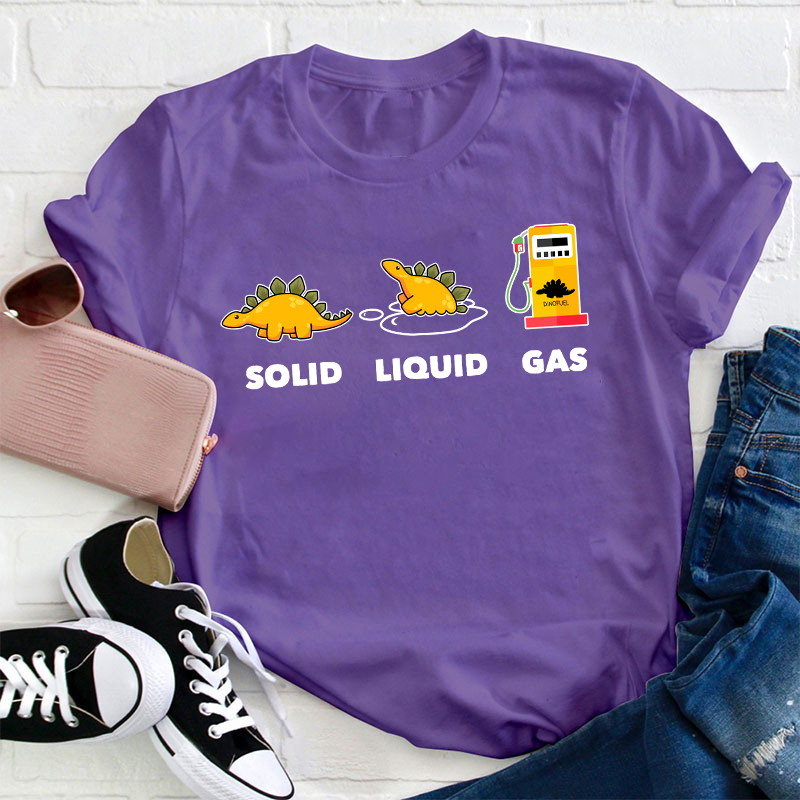 Solid Liquid Gas Teacher T-Shirt