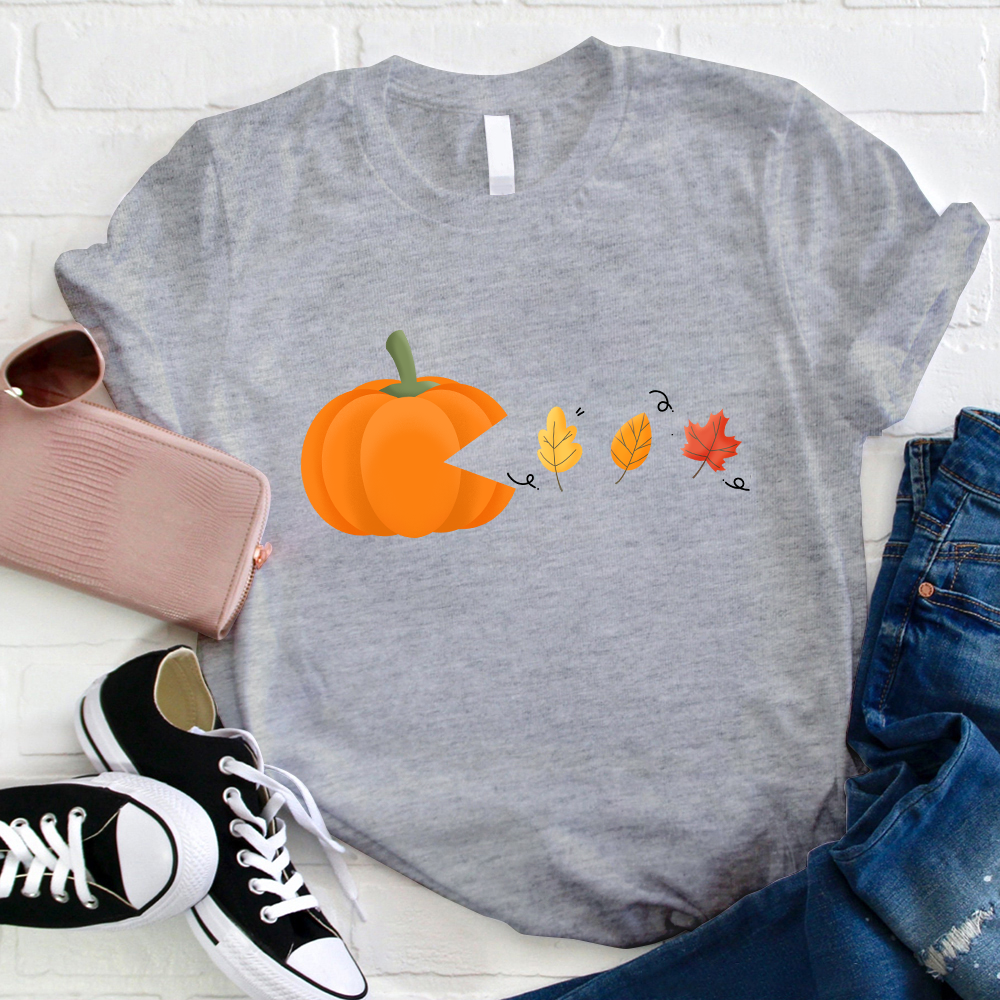 Pac-Pumpkin Teacher T-Shirt