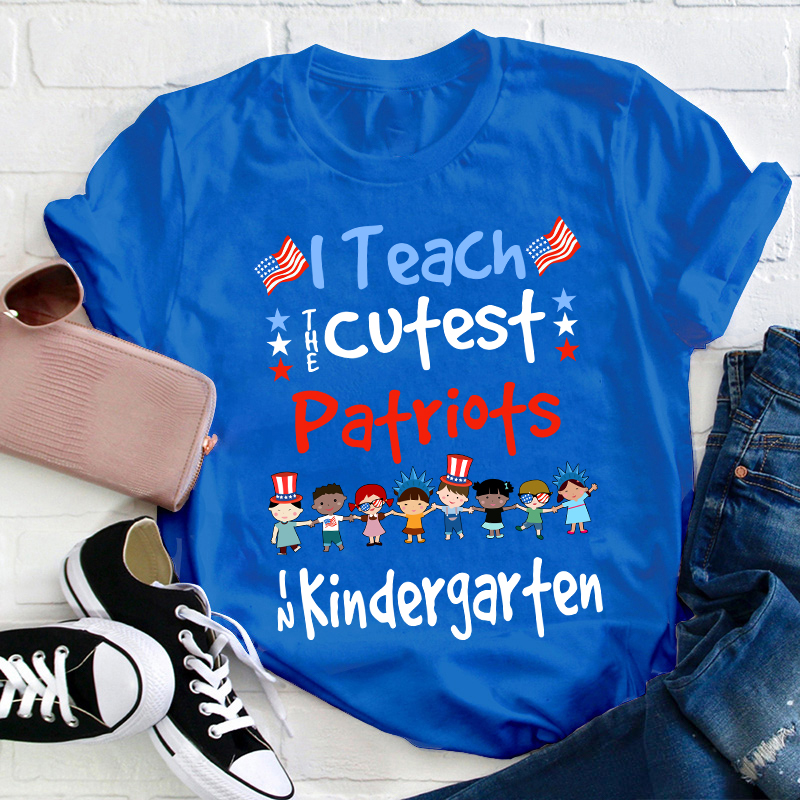 Personalized Grade I Teach The Cutest Patriots Teacher T-Shirt