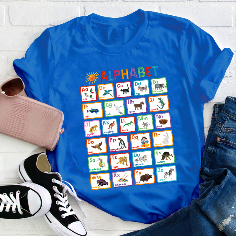 Animals Alphabet Teacher T-Shirt