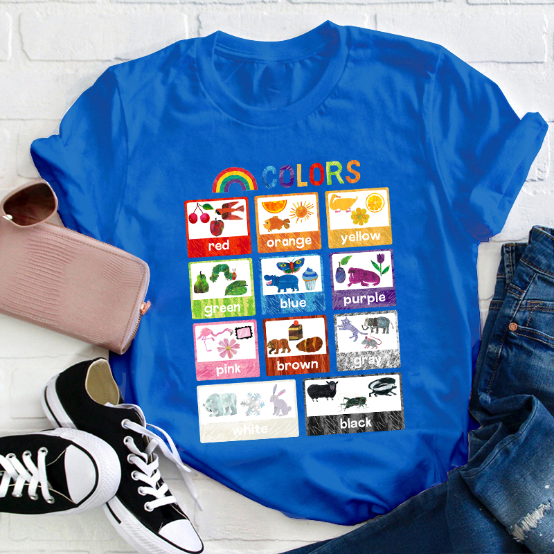 Colourful Colors Teacher T-Shirt