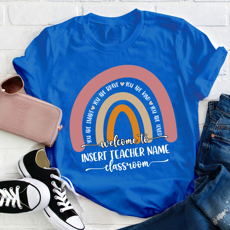 Personalized Welcome To Classroom Teacher T-Shirt