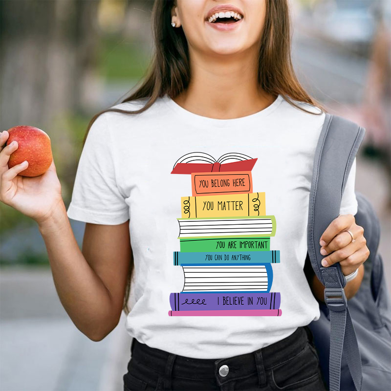 Positive Books Teacher T-Shirt