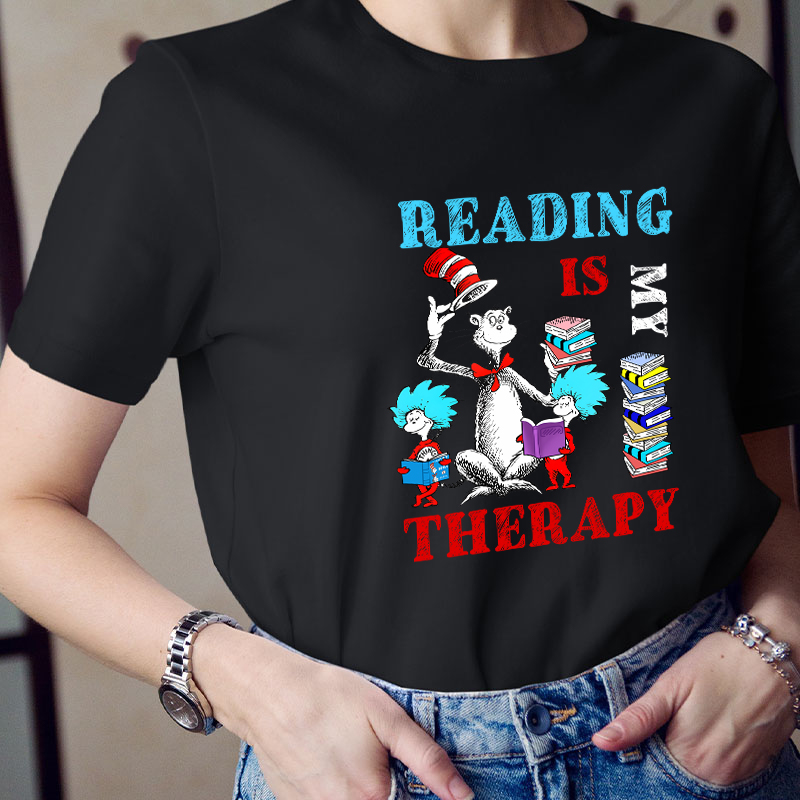 Reading Is My Therapy T-Shirt