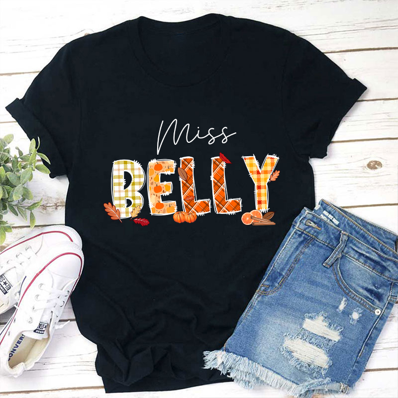 Personalized Name Autumn Is Coming Teacher T-Shirt