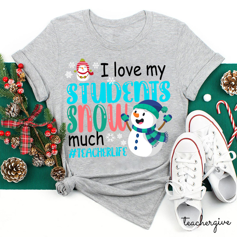 I Love My Students Snow Much Teacher T-Shirt
