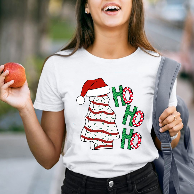 Ho Ho Ho Santa Claus Is Coming Teacher T-Shirt