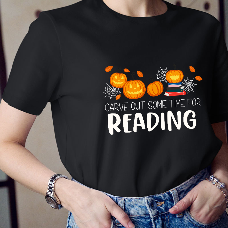 Carve Out Some Time For Reading Teacher T-Shirt