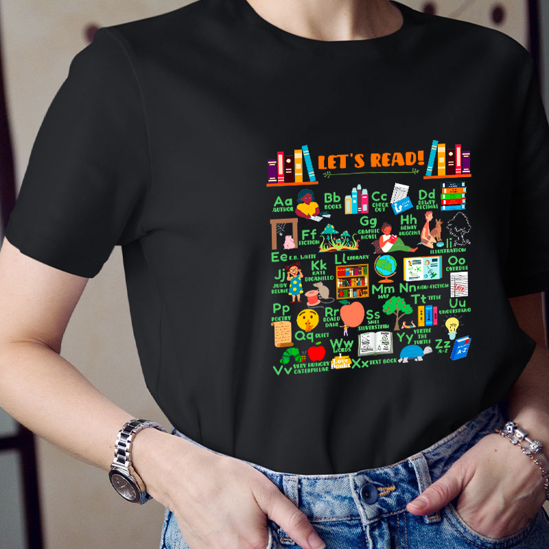 Let's Read Teacher T-Shirt