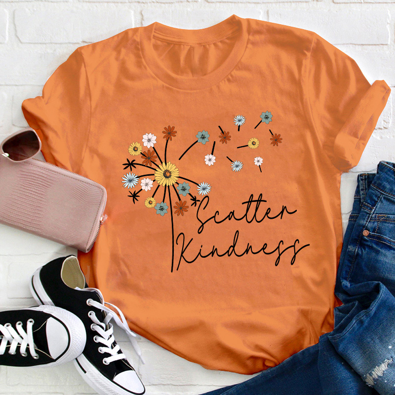 Scatter Kindness Teacher T-Shirt