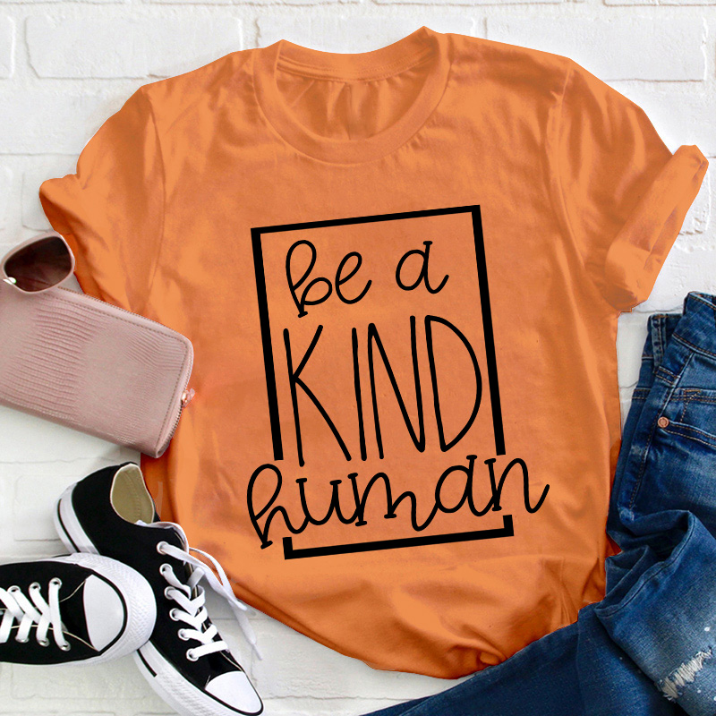 Be A Kind Human Teacher T-Shirt