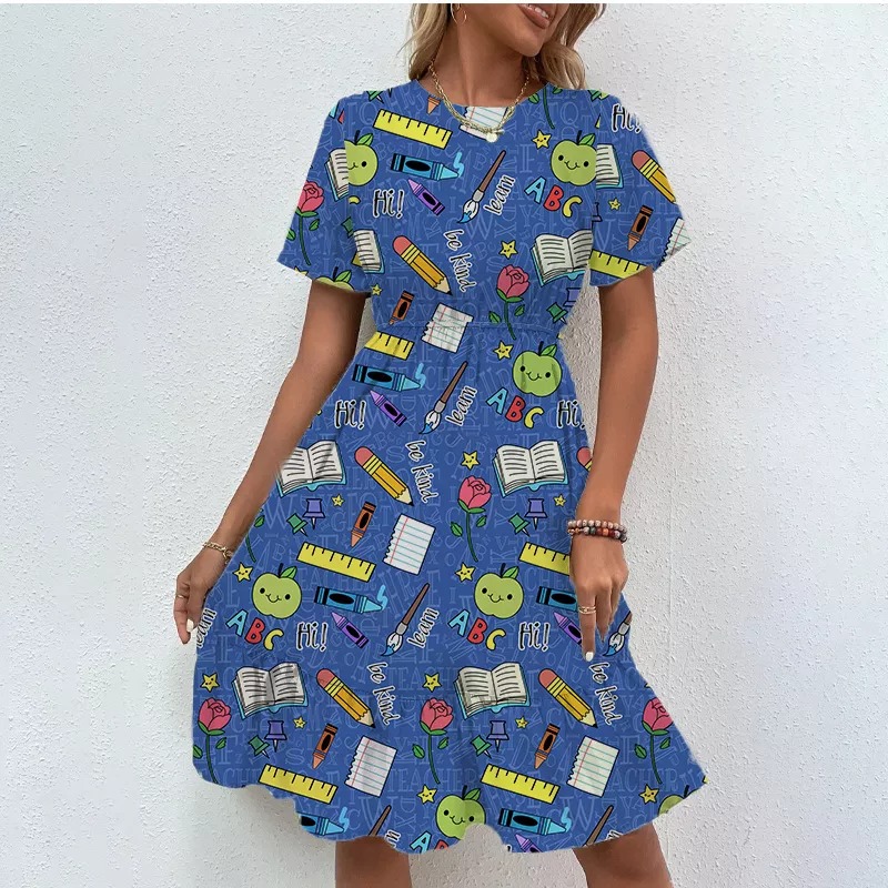 Pre-Sale Blue Stationery And Rose Dress