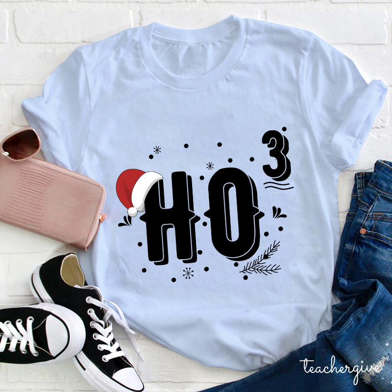 HO HO HO Merry Christmas Teacher T-Shirt