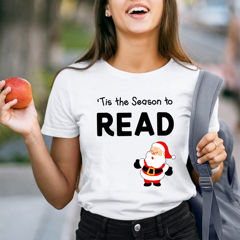 Tis The Season To Read Teacher T-Shirt