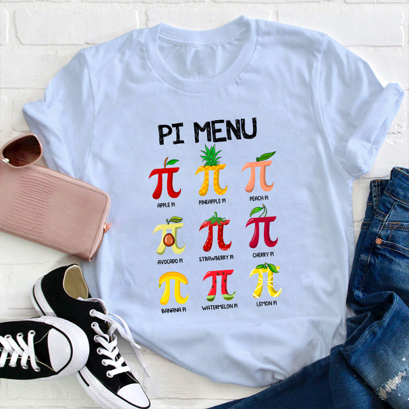 PI Menu Teacher T-Shirt