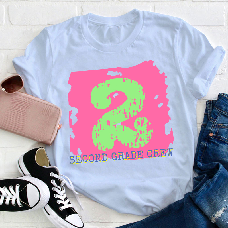 Personalized Grade Crew Teacher T-Shirt