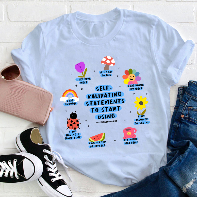 Selfcare Spotlight Teacher T-Shirt