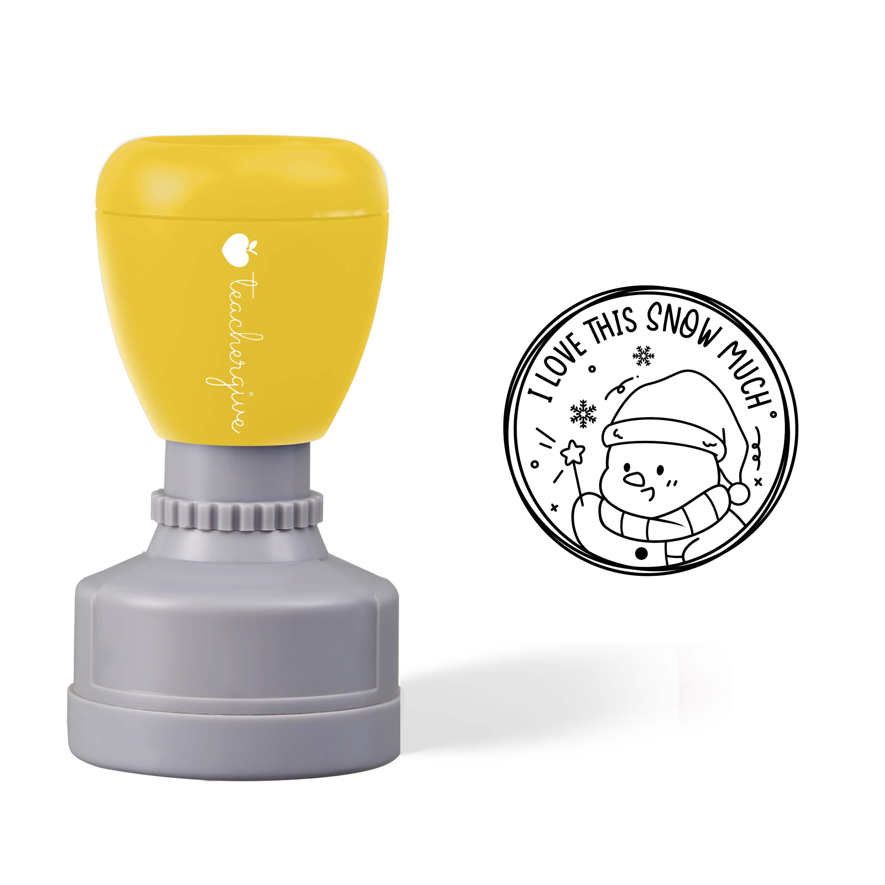 I Love This Snow Much Teacher Stamp