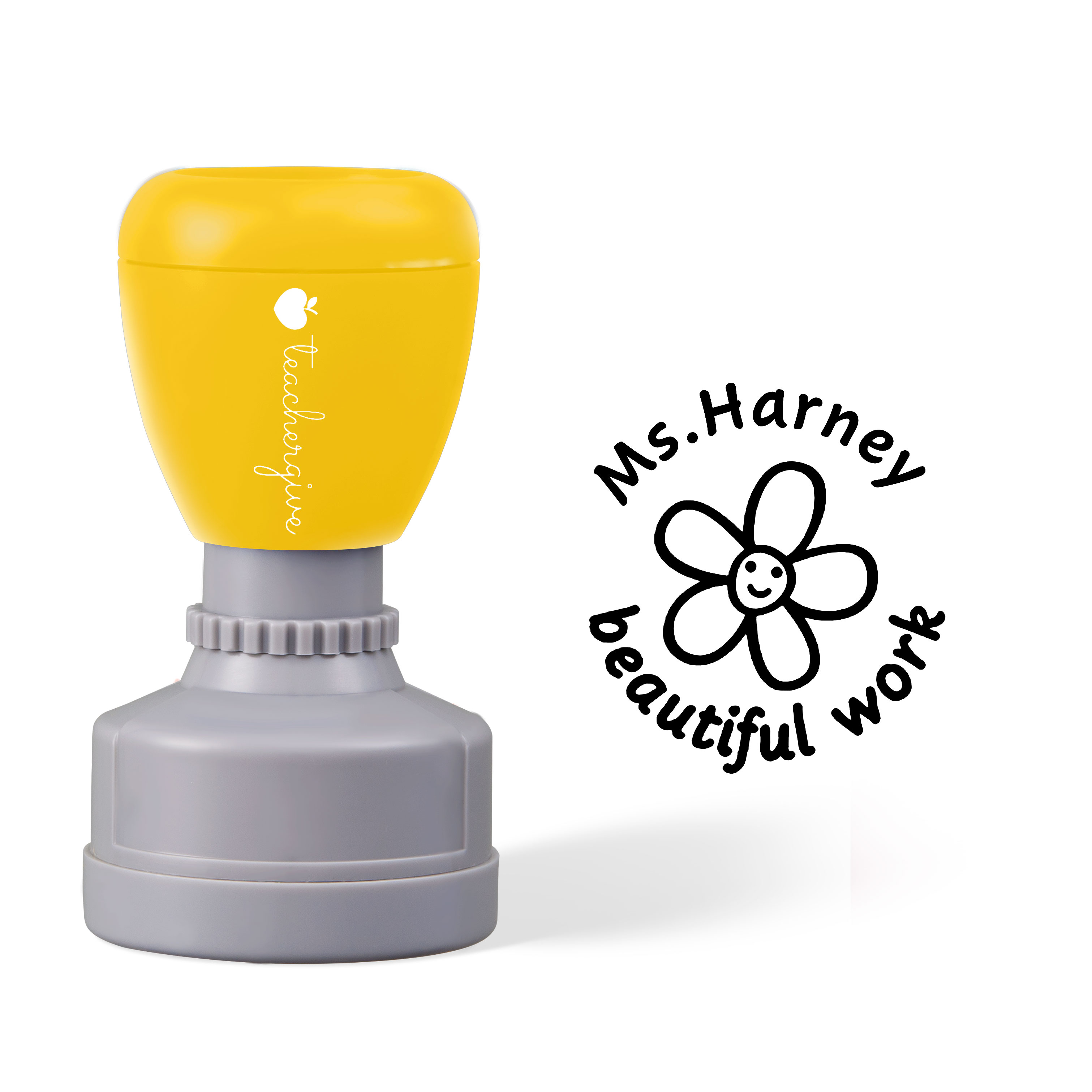 Personalized Beautiful Work Stamp