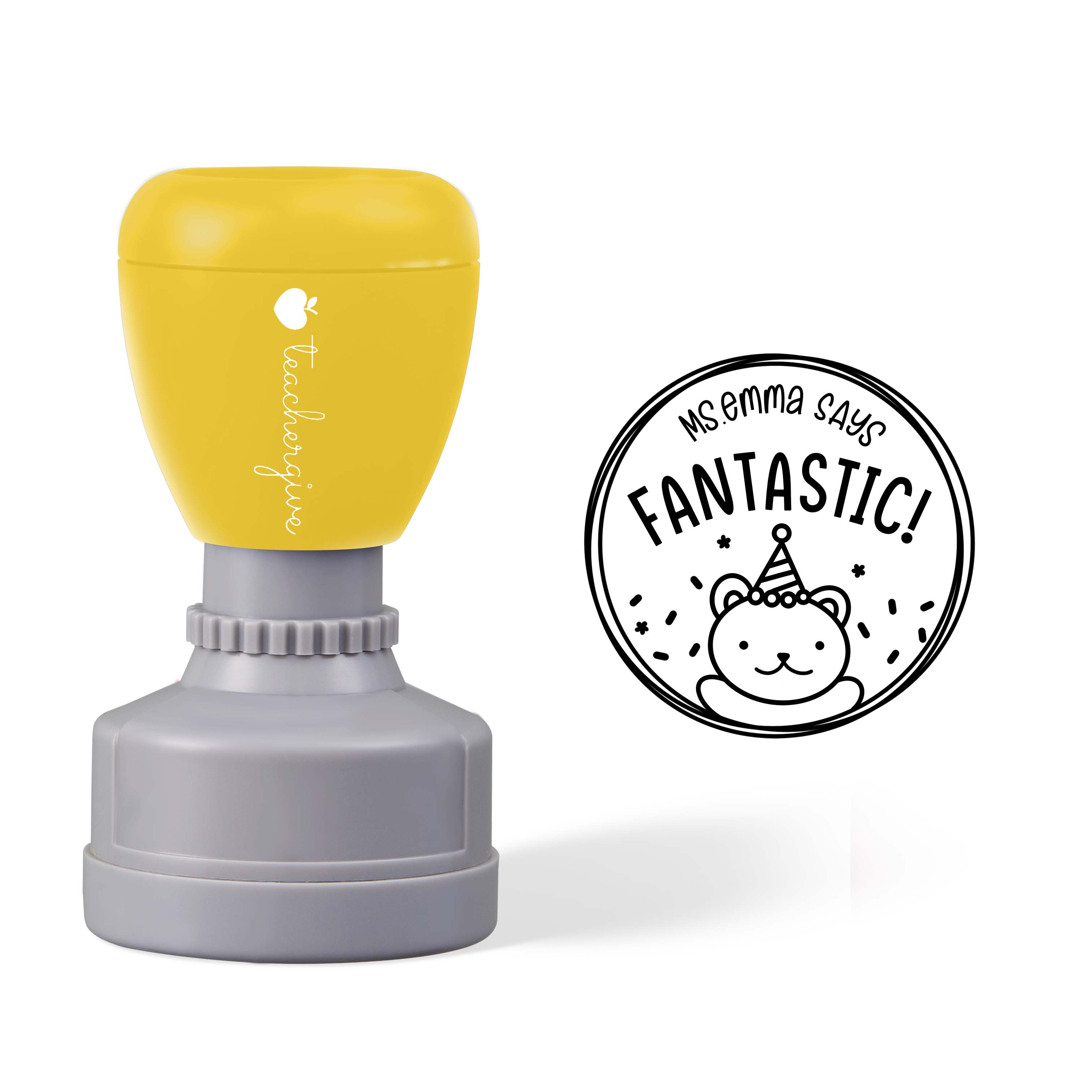 Personalized Teacher Says Fantastic Stamp
