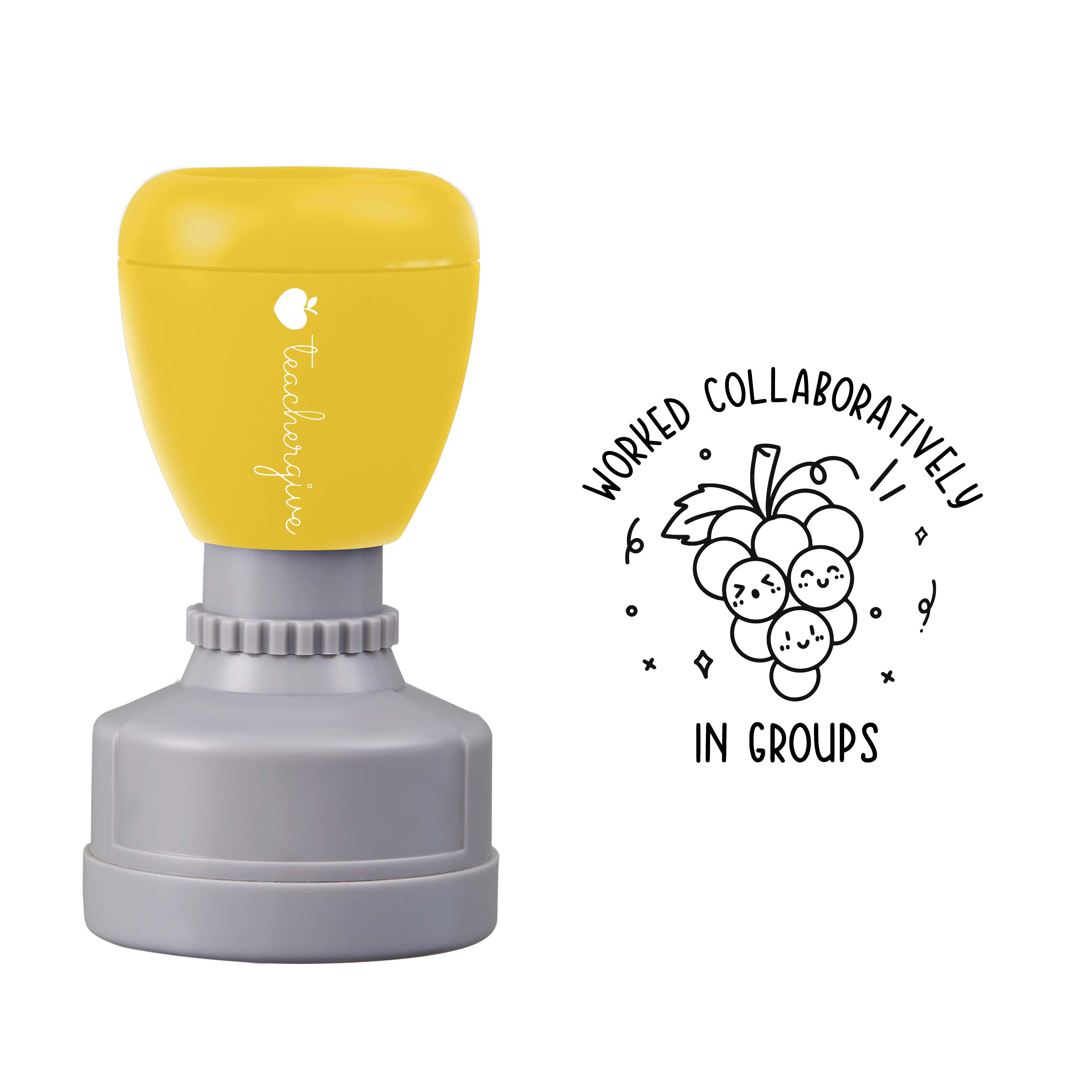 Worked Collaboratively Stamp