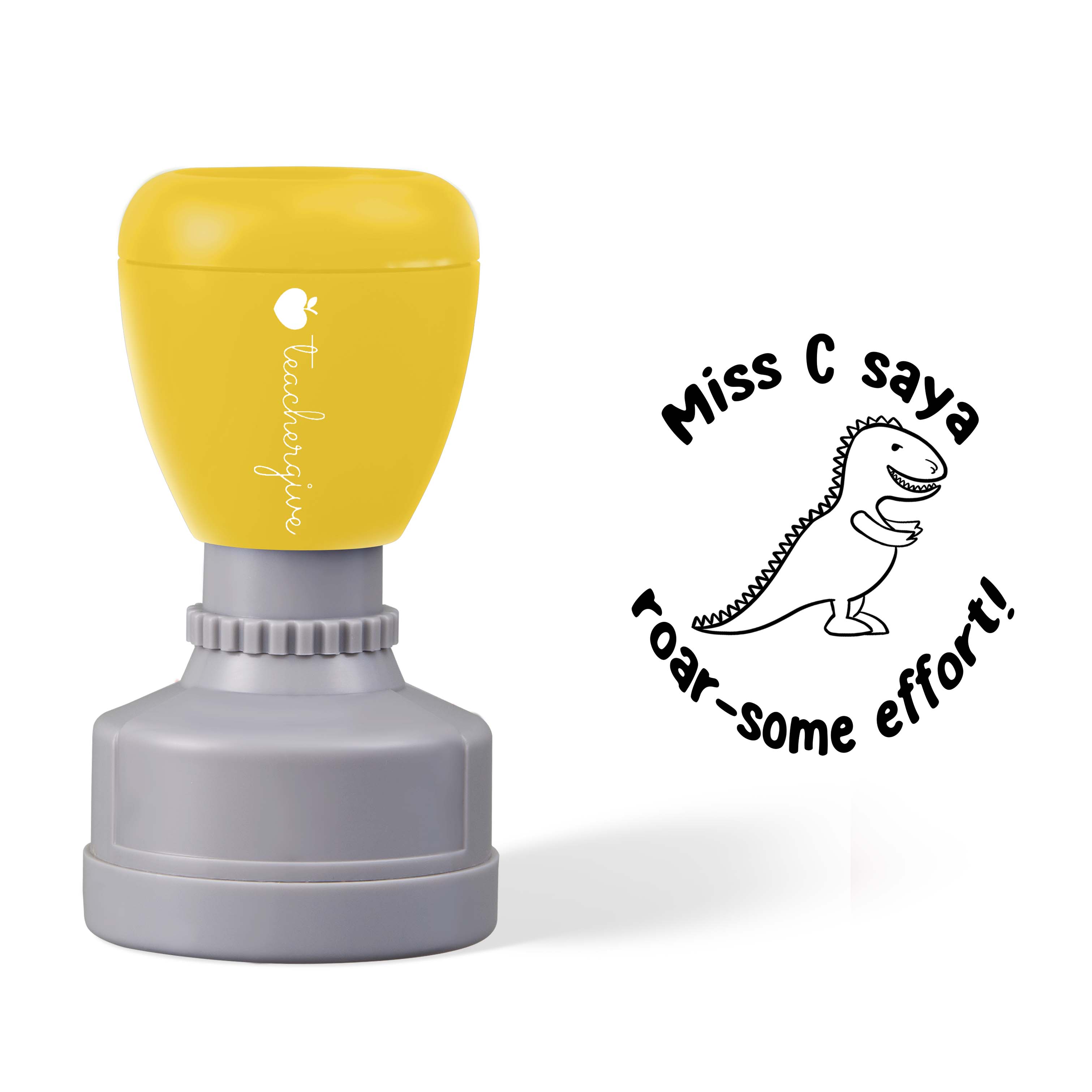 Personalized  Roar-some Effort Teacher Stamp