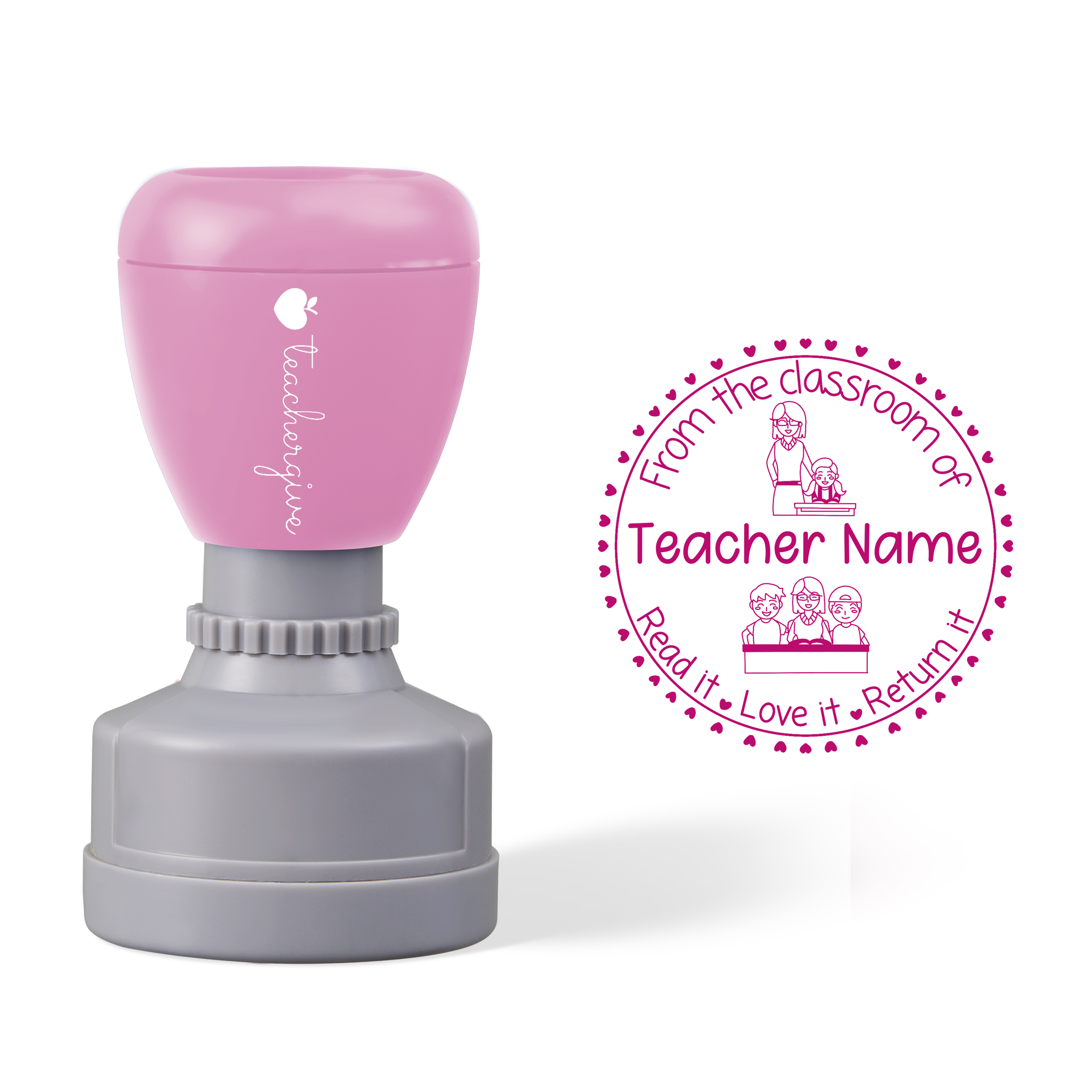 Personalized Teacher And Student Stamp