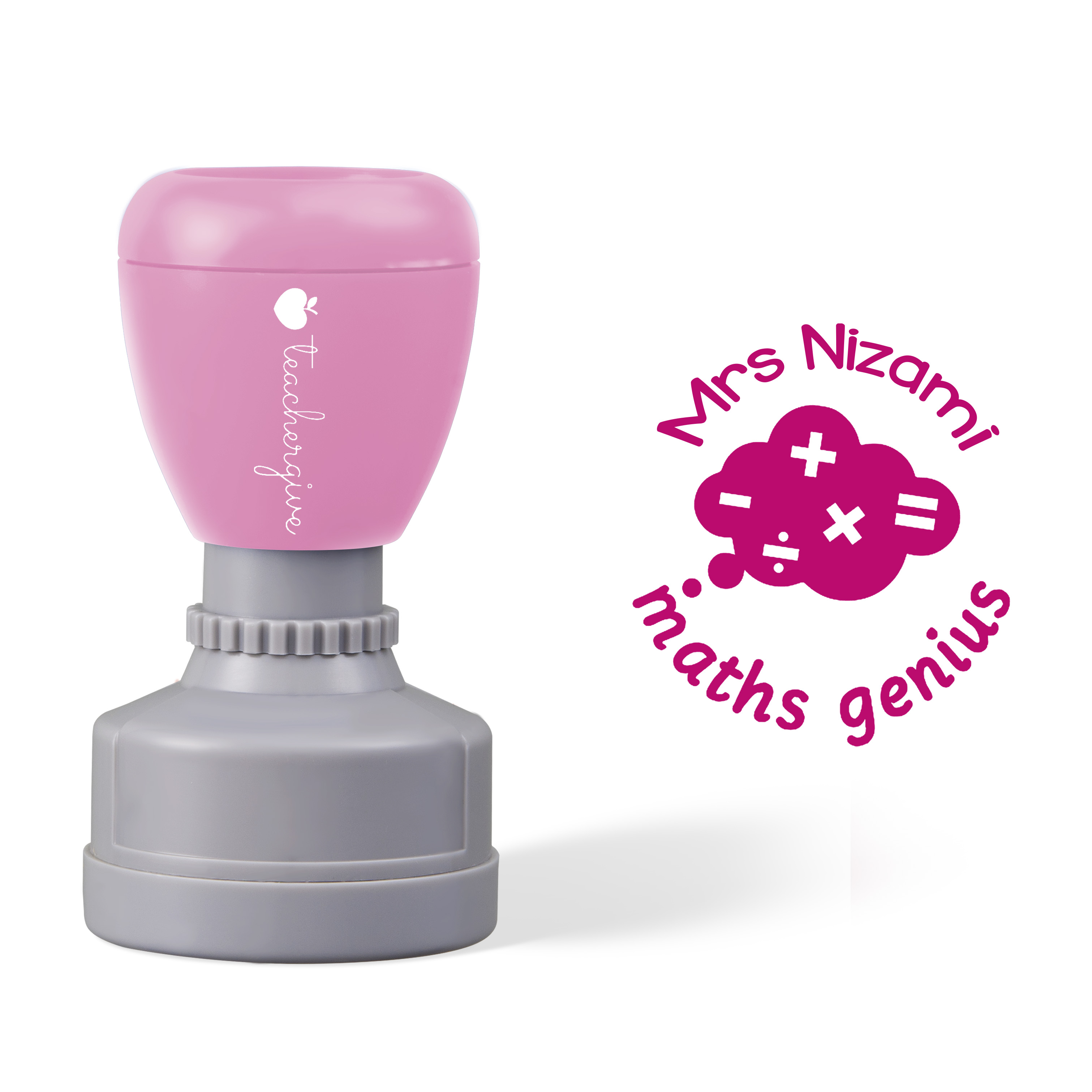 Personalized Maths Genius Stamp