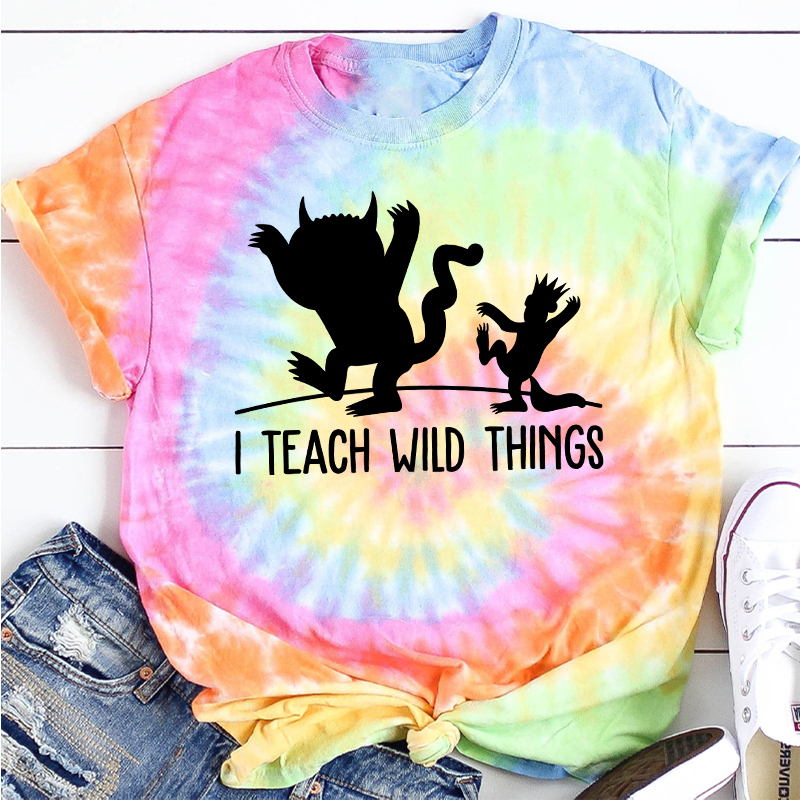 Where The Wild Things Are Teacher Tie-dye T-Shirt