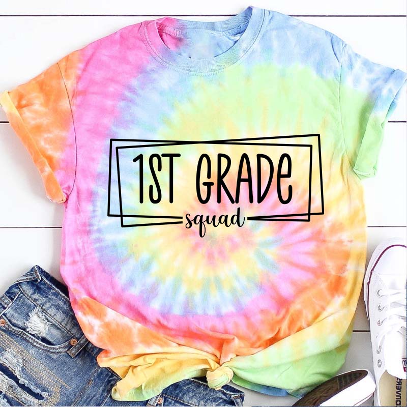 Personalized Grade Squad Tie-dye T-Shirt