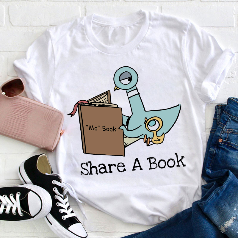 Share A Book Teacher T-Shirt