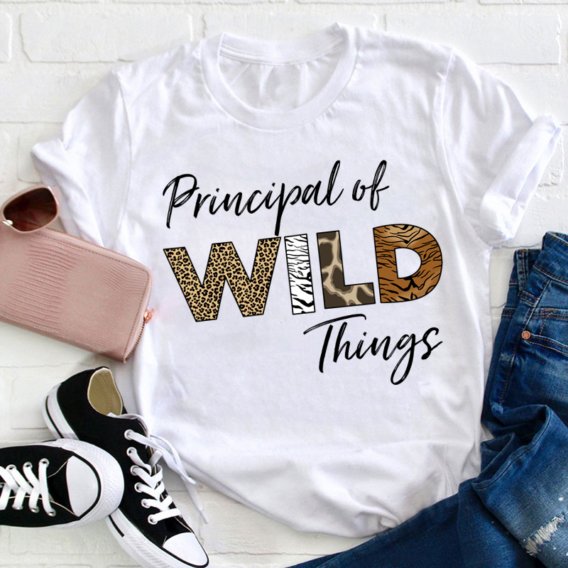 Personalized Principal of Wild Things Teacher T-Shirt