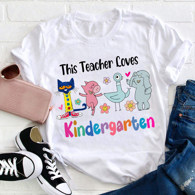 Personalized Grade This Teacher Loves Kindergarten Teacher T-Shirt