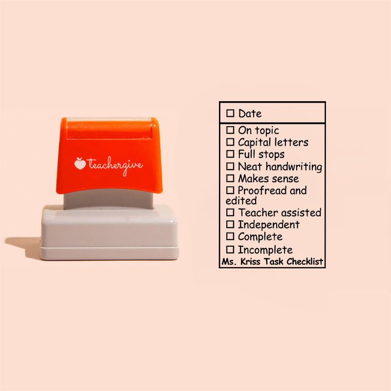 LatestPersonalized Class Writing Checklist Large Rectangle Stamp for Sale-Teachersgram