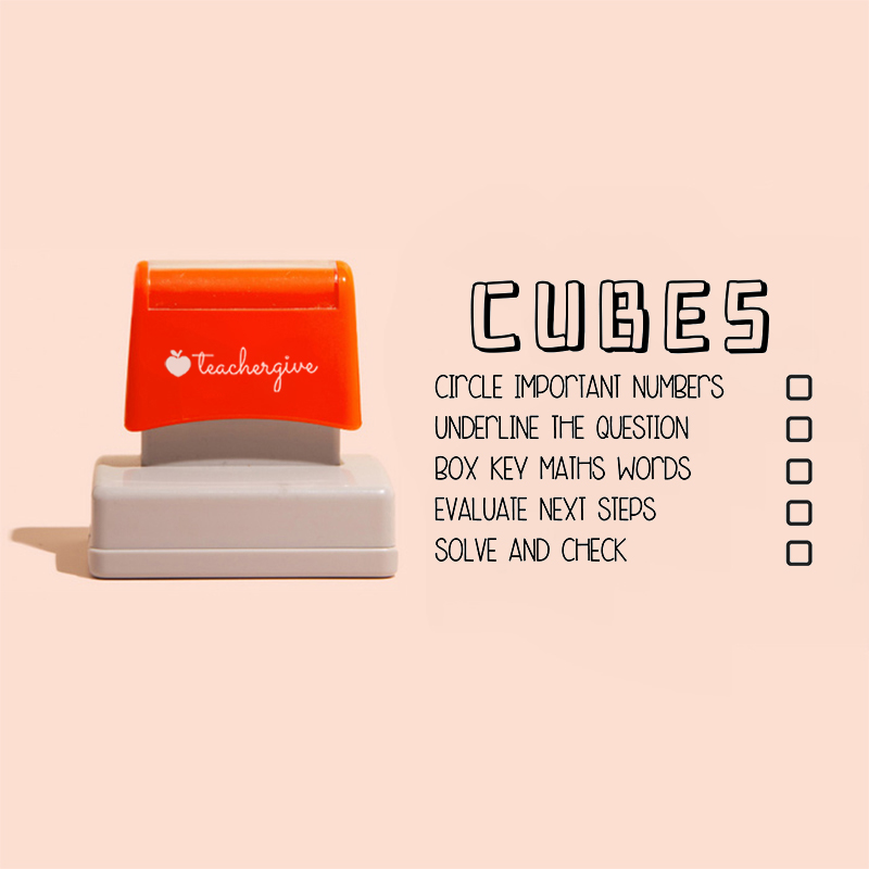 LatestCubes Teacher Large Rectangle Stamp for Sale-Teachersgram
