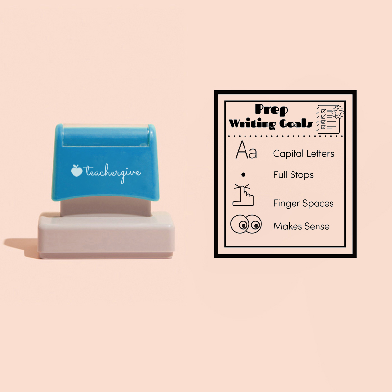 LatestPrep Writing Goals Large Rectangle Stamp for Sale-Teachersgram