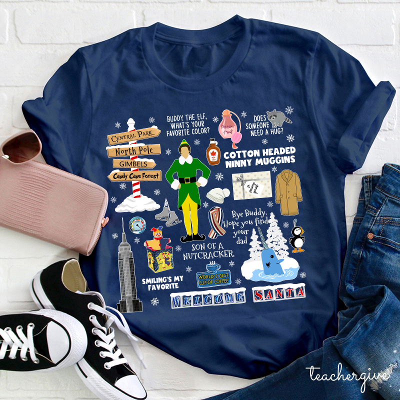 Welcome Santa Teacher T-Shirt