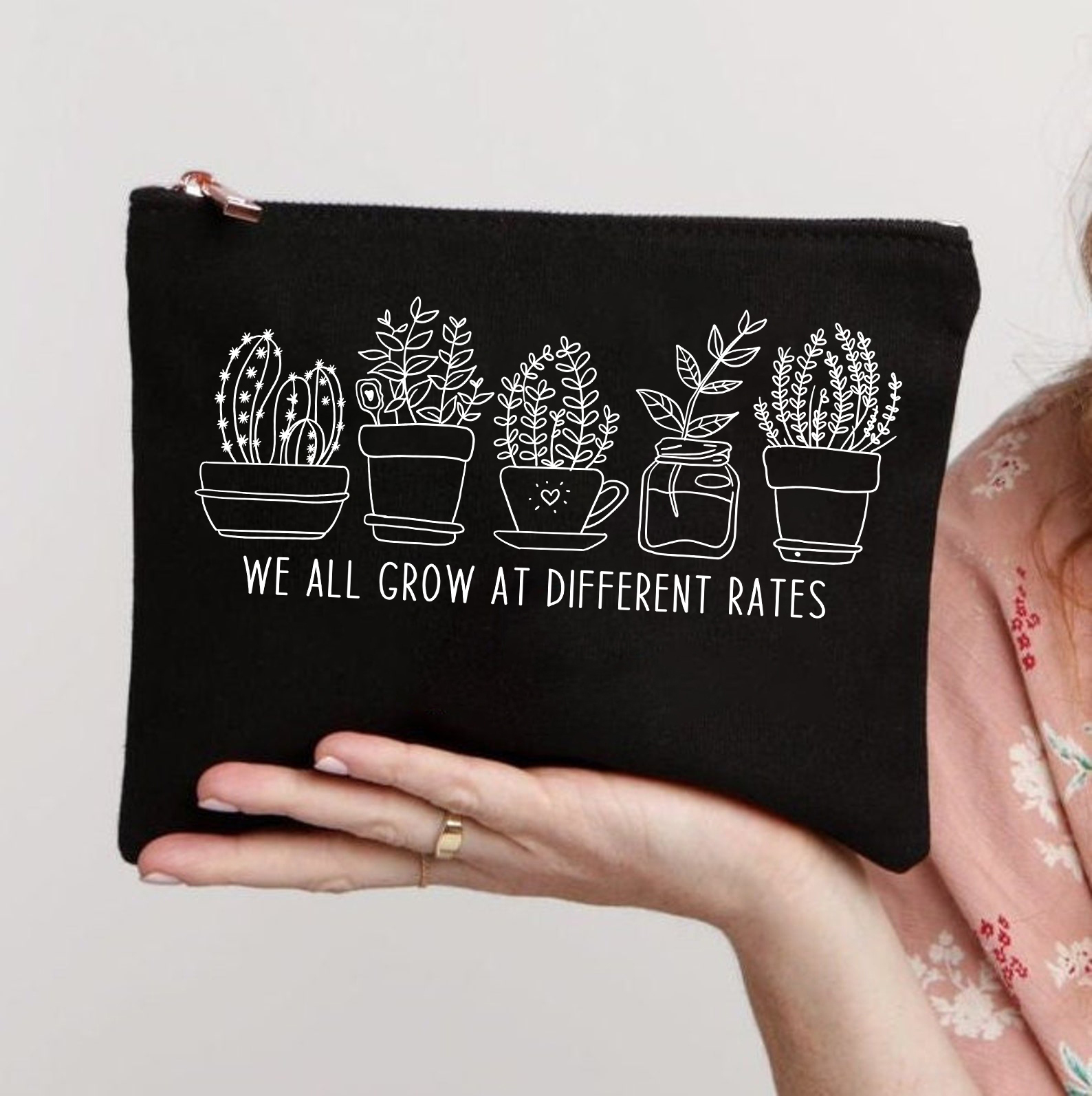 We All Grow At Differents Rates Makeup Bag