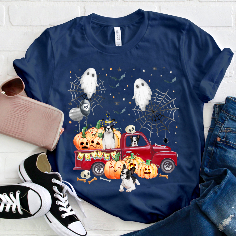 Halloween Pumpkin Car T-Shirt