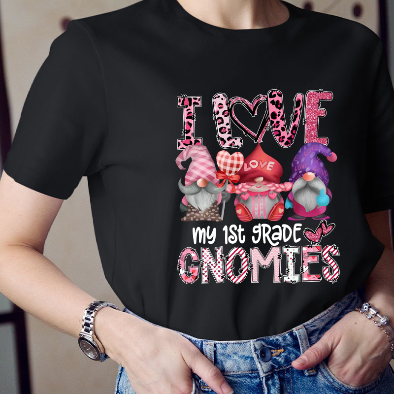 Personalized I Love My Gnomies Teacher T-Shirt
