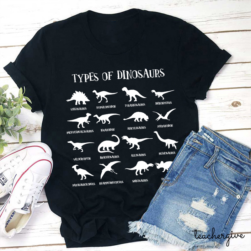 Types Of Dinosaurs T-Shirt