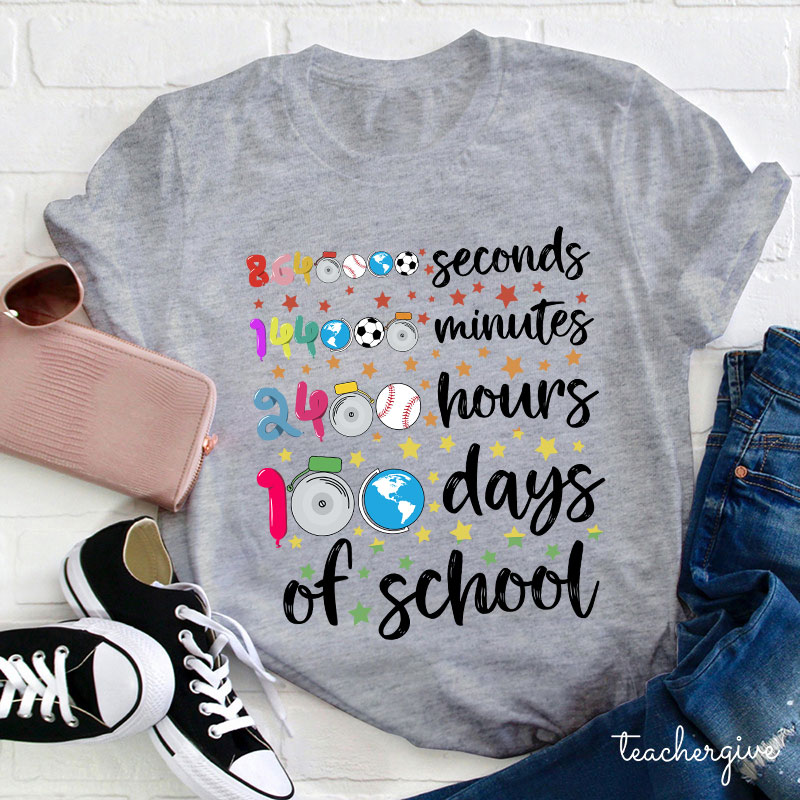 100 Days Of School Teacher T-Shirt