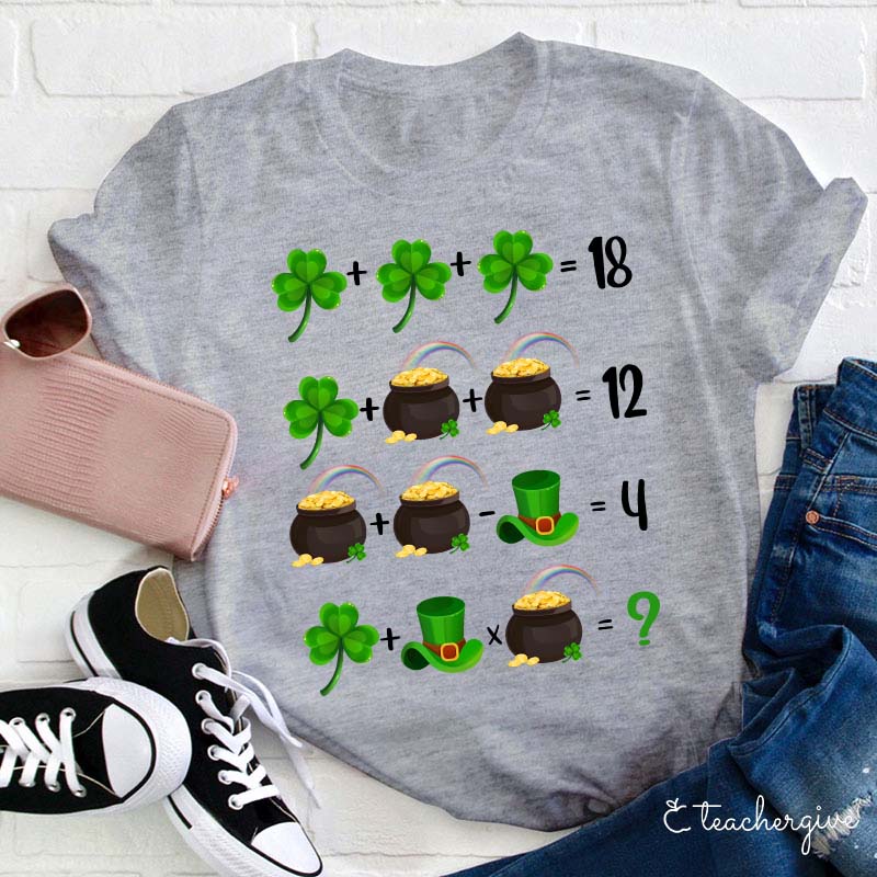 Lucky Math Teacher T-Shirt