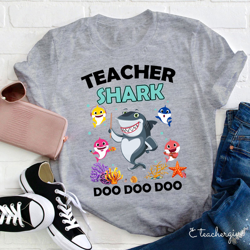 Teacher Shark Doo Doo Doo Teacher T-Shirt