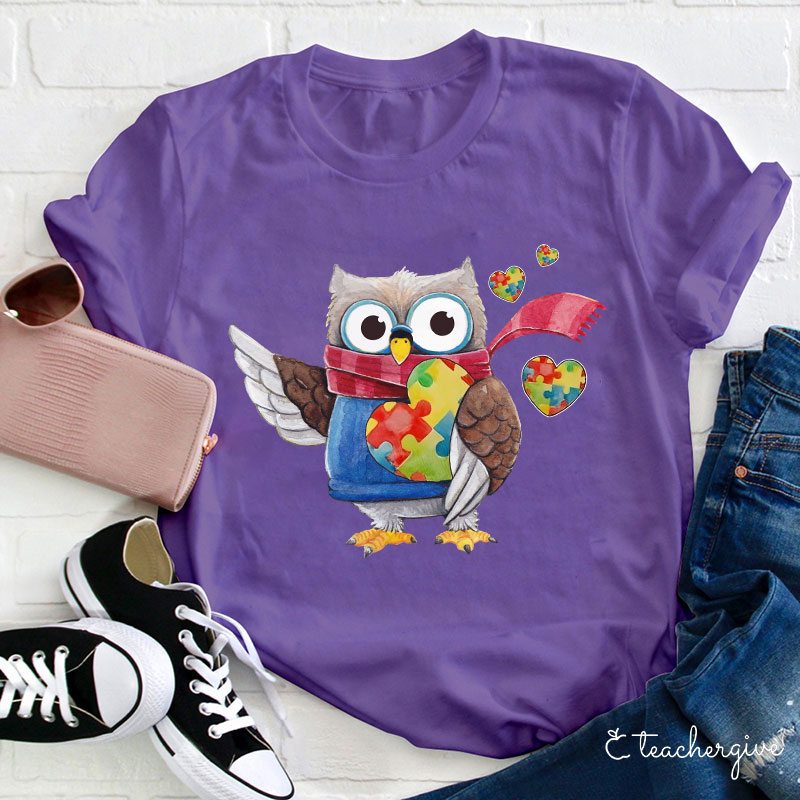 Owl Caring Teacher T-Shirt