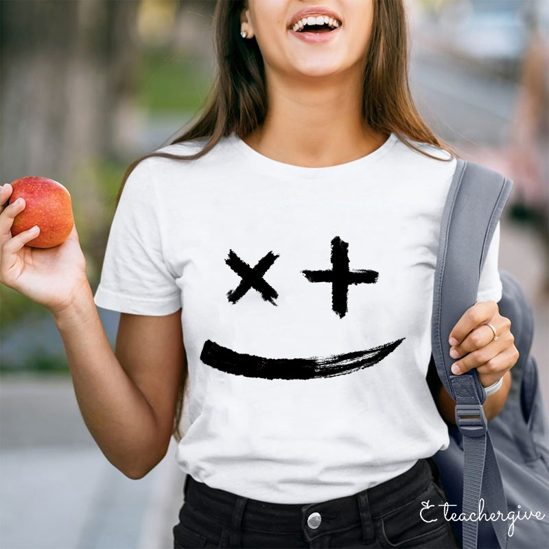 Funny Math Teacher Smile T-Shirt