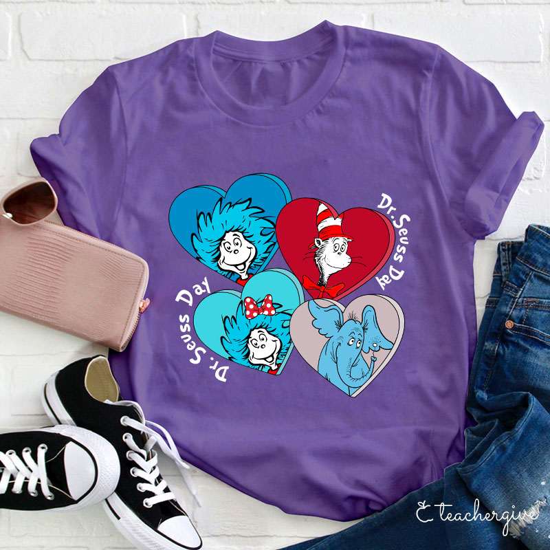 Helllo Dr. Seuss Day Teacher T-Shirt