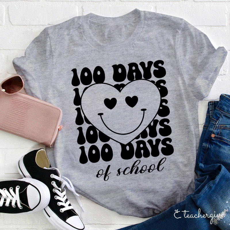 100 Days Of School Teacher T-Shirt