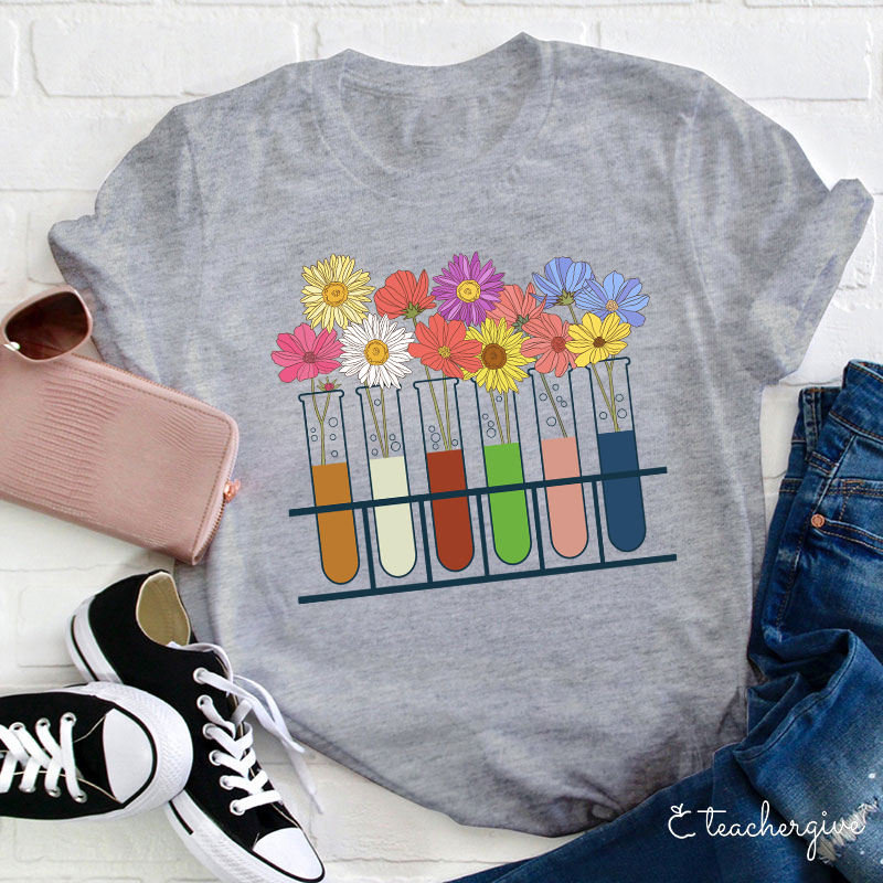 Grow Some Flower Here Teacher T-Shirt