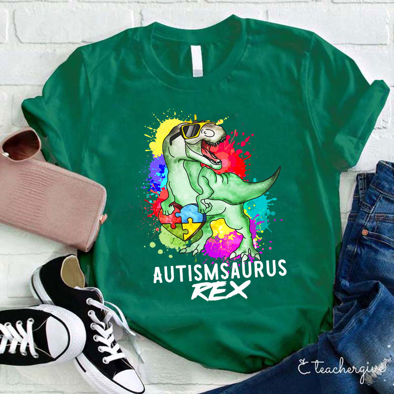 Autismsaurus Teacher T-Shirt